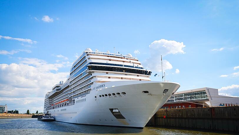 Das Kreuzfahrtschiff "MSC Magnifica", von dem die Frau verschwand.