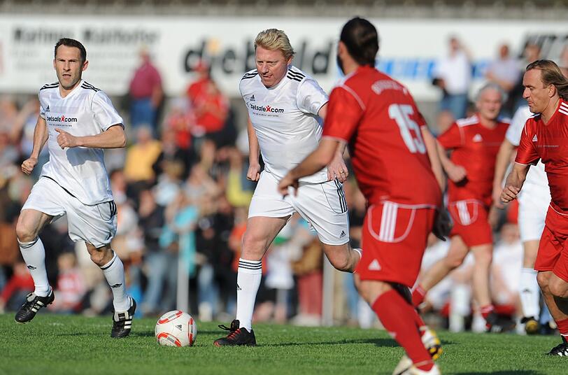 Boris Becker (links) und Ludwig Kögl,...