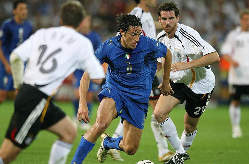 Luca Toni beim WM-Halbfinale zwischen Italien und Deutschland 2006