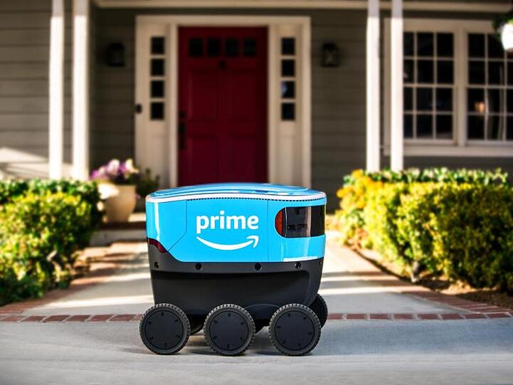 Amazon testet kleine Lieferroboter in der Nähe von Seattle. Amazon/dpa