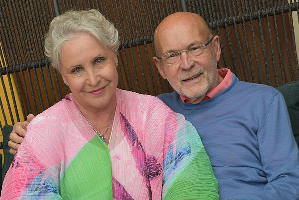 Katerina Jacob und ihr Partner Jochen Neumann im Jahr 2024.
