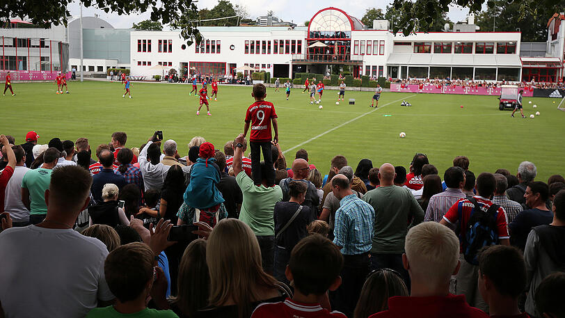 Öffentliches Training beim FC Bayern.