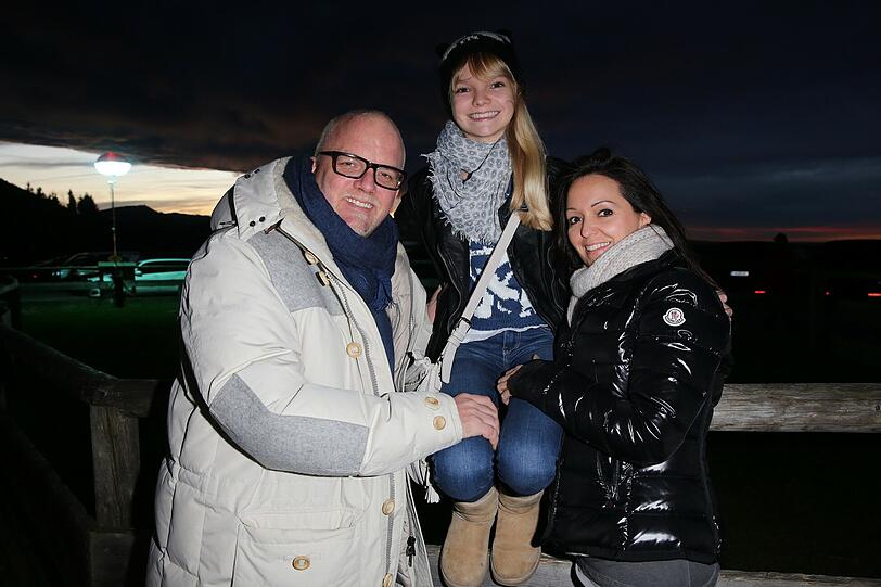 Gerry Friedle alias DJ Ötzi mit Ehefrau Sonja und Tochter Lisa Marie