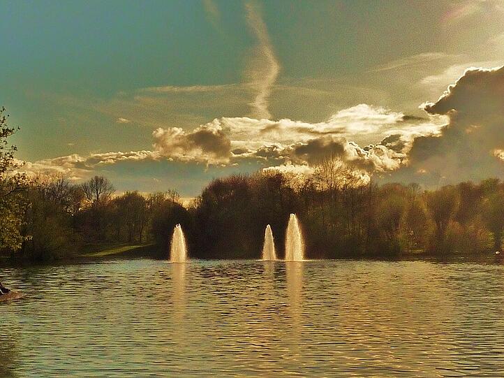 Gewitterstimmung im Ostpark