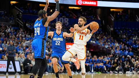 Die Orlando Magic um Franz Wagner (M.) treffen nun auf die Boston Celtics.