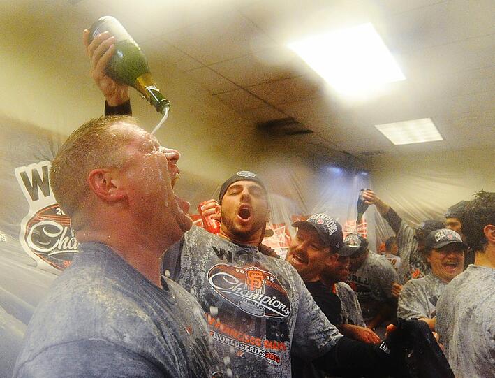 Jubel in San Francisco: Die Giants haben in der Nacht auf Montag zum siebten Mal die World Series gewonnen.