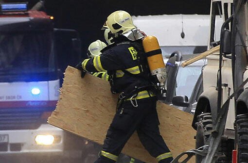 Eine Explosion erschüttert die City von Prag - Die Bilder