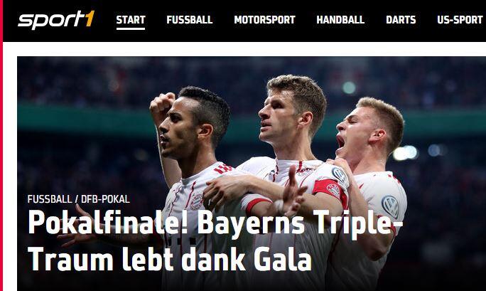 sport1.de sah eine Gala der Bayern.