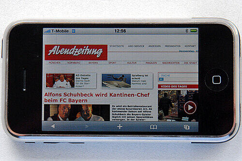 Der neue Online-Auftritt der Abendzeitung &ndash; auch den können sie beim Surfen im Internet auf ihr Handy holen.