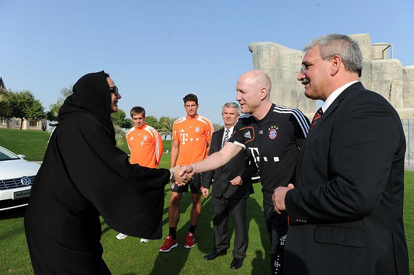 Der FC Bayern am dritten Trainingstag in Doha.