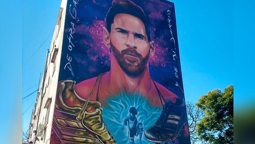 In Rosario ist Lionel Messi allgegenwärtig.