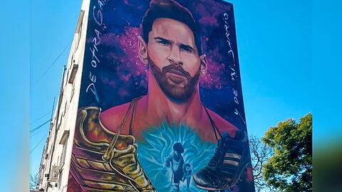 In Rosario ist Lionel Messi allgegenwärtig.