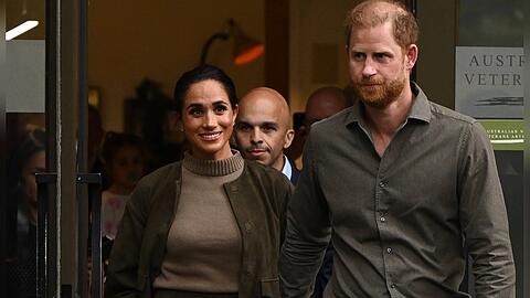 Herzogin Meghan und Prinz Harry am Dienstag in Melbourne.