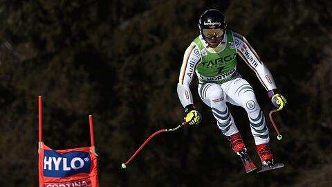 Ski alpin: Weltcup, Super G, Herren: Andreas Sander aus Deutschland in Aktion.