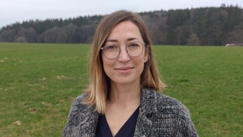 Anna Komisarenko in ihrer neuen Heimat Isen.