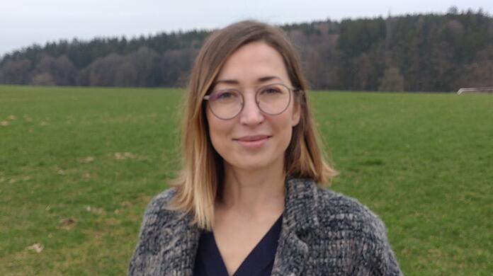 Anna Komisarenko in ihrer neuen Heimat Isen.
