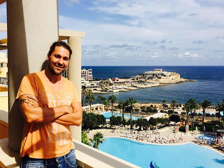 David Garrett sonnt sich auf Malta