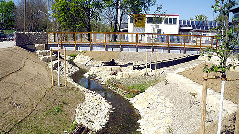 Landschaftsarchitektur im Münchner Tierheim.