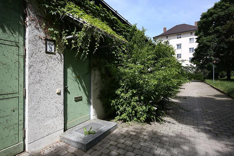 Herrlich verwunschen: der Eingang zu einem der Ateliers.