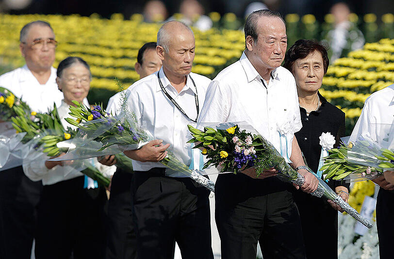 Japan gedenkt des Atombombenabwurfs auf Hiroshima vor 70 Jahren.