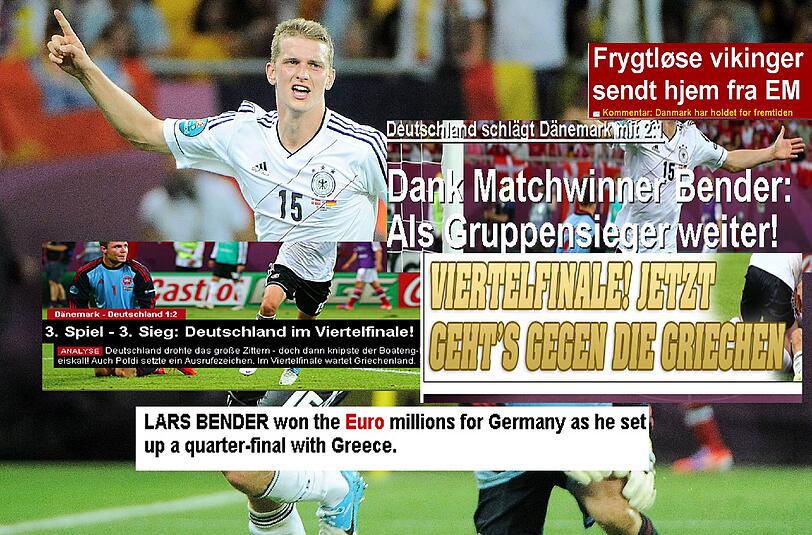 "Bender ist der Held bei deutschem Gruppensieg" - so titelt die internationale Presse zum deutschen Viertelfinaleinzug. Der Torschütze zum 2:1 steht dabei im Mittelpunkt. Die Pressestimmen