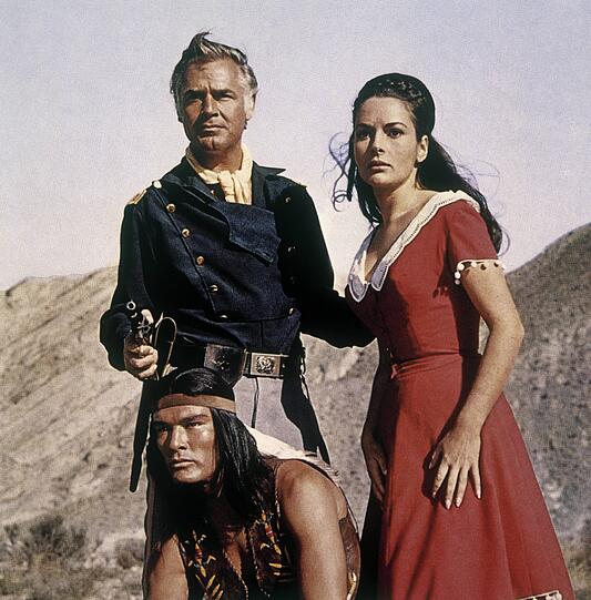 1965: Joachim Fuchsberger in "Der letzte Mohikaner".