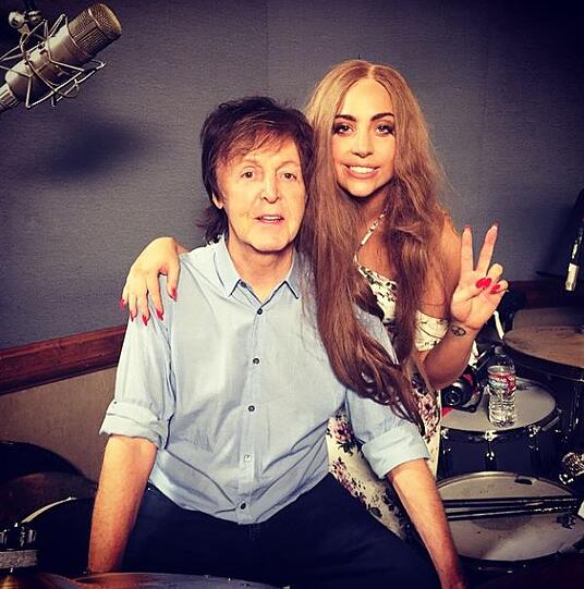 Paul McCartney mit Lady Gaga