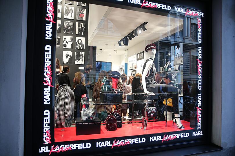 So schaut's aus im neuen Lagerfeld Store in der Maffeistraße.