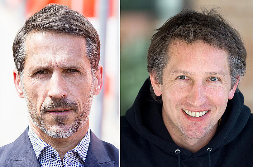Thomas Eichin (l.) wird von Frank Baumann beerbt (r.).