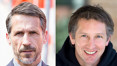 Thomas Eichin (l.) wird von Frank Baumann beerbt (r.).