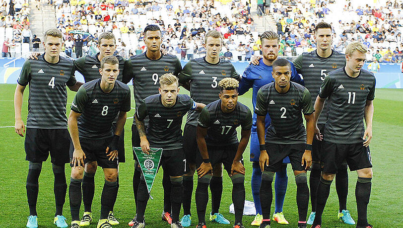 Erstmals steht die deutsche Nationalmannschaft in einem Finale des olympischen Fußballturniers. Erstmals steht die deutsche Nationalmannschaft in einem Finale des olympischen Fußballturniers.