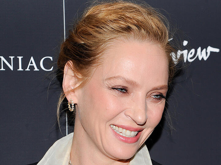 Uma Thurman hat eigentlich ein sehr hübsches Lächeln...