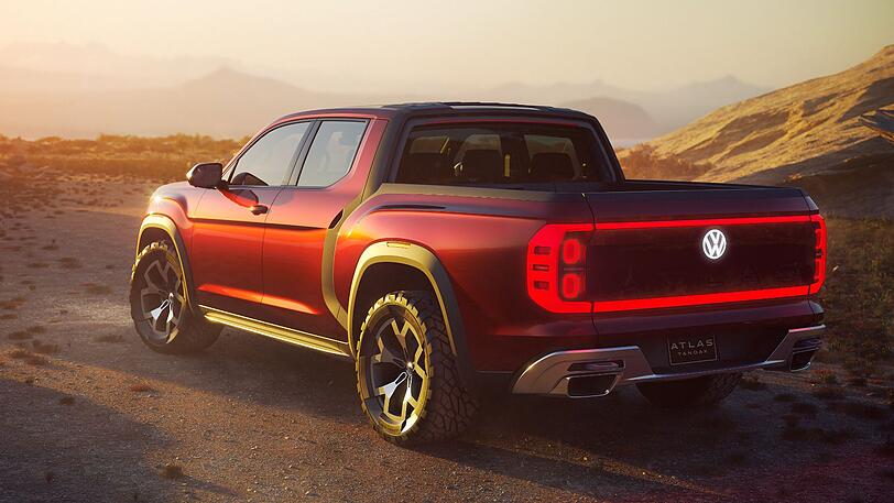Ein robuster Begleiter für Offroad-Abenteuer aller Art: die Pick-up-Studie Atlas Tanoak.