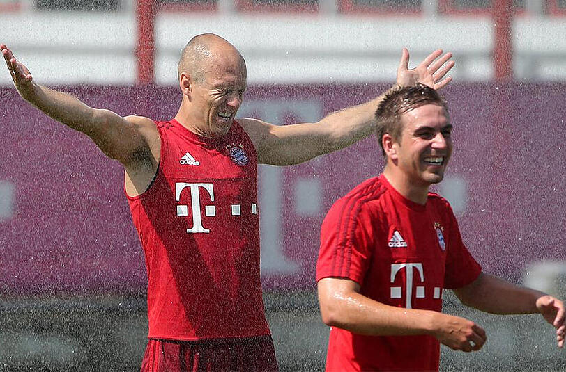 Training bei weit über 30 Grad. Am Samstag schwitzten die Bayern-Stars beim 2. Öffentlichen Training der Vorbereitung. Die Bilder!