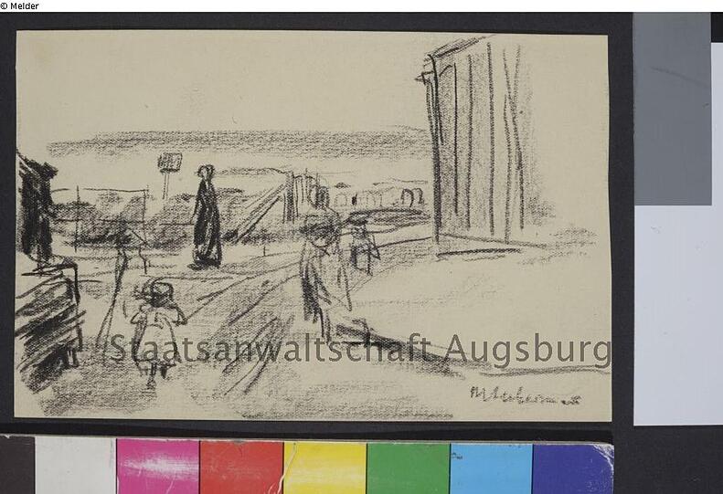 Max Liebermann: "Personen auf Straße"
