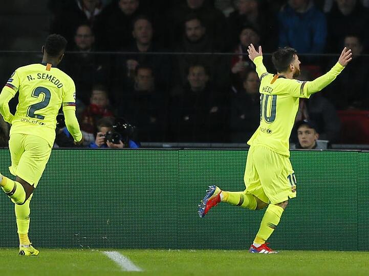 Lionel Messi (r) schoss den FC Barcelona auf die Siegerstraße.