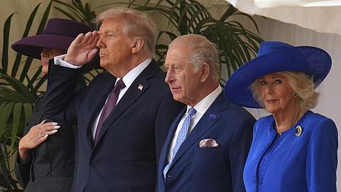 Trump und der König: Der US-Präsident bezeichnet Charles als Freund.