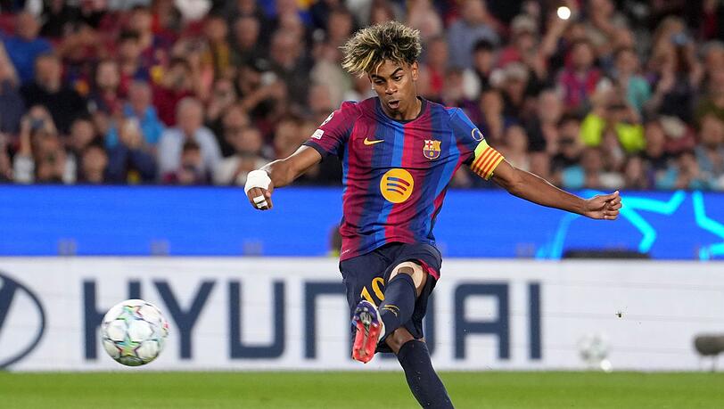 Nach der Länderspielpause rollt in der Champions League bald wieder der Ball. Mit dabei: Lamine Yamal vom FC Barcelona. Nach der Länderspielpause rollt in der Champions League bald wieder der Ball. Mit dabei: Lamine Yamal vom FC Barcelona.