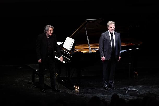 Christian Gerhaher und der Pianist Gerold Huber. Christian Gerhaher und der Pianist Gerold Huber.