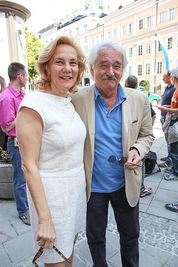 Prof. Susanne Porsche mit Lebensgefährten Xaver SchwarzenbergerProminente aus der Film- und Fernsehbranche besuchen das "Get Together" des ZDF im Rahmen der Filmfestspiele.