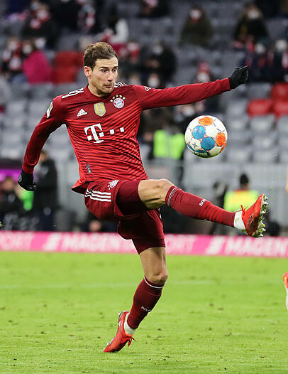 Probleme an der Patellasehne: Leon Goretzka. Probleme an der Patellasehne: Leon Goretzka.
