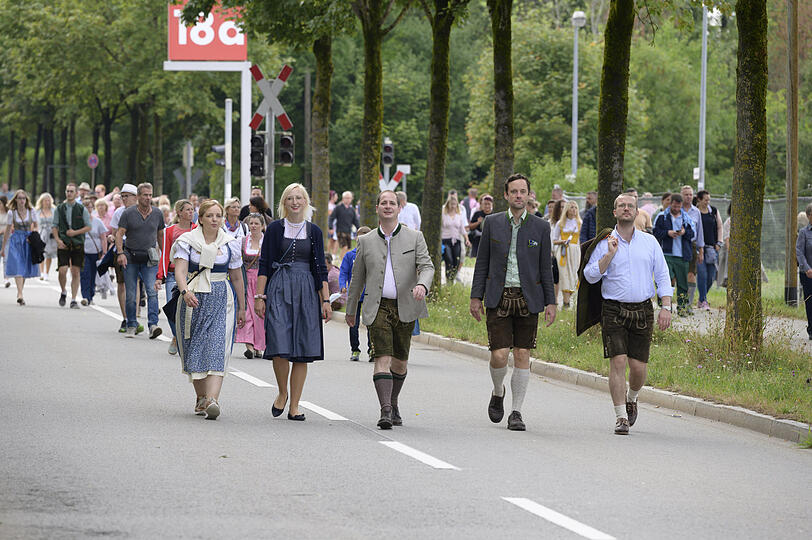 Zahlreich unterwegs ...