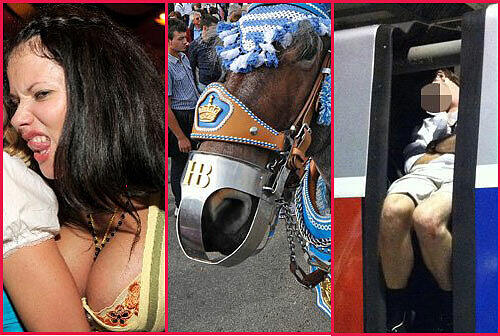 Sex-Fotos, Pferdetritte, Promi-Dekolletés: Der Wiesn-Tag 9
