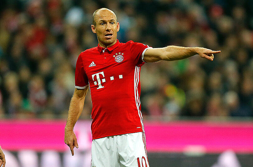 ARJEN ROBBEN - NOTE 4: Das nächste Comeback. Kam nach 65 Minuten, um Müller auf der rechten Außenbahn zu ersetzen. Ein paar Szenen, ein paar Sprints, aber keine Torgefahr. Da fehlt körperlich noch einiges. (Archivbild)