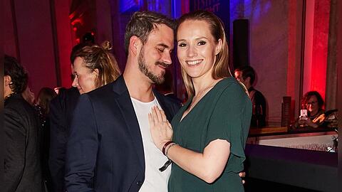 Anna Hofbauer und Marc Barthel auf einem Event in Berlin.