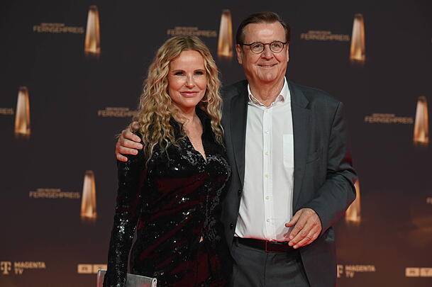 Stolze Eltern von zwei Töchtern: Katja Burkard und Hans Mahr.