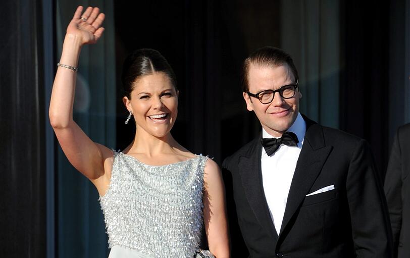 Kronprinzessin Victoria von Schweden mit ihrem Mann Daniel