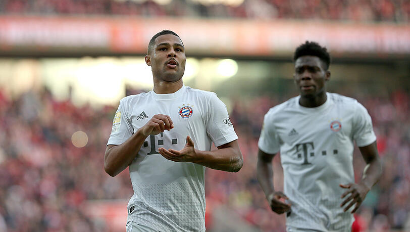 Serge Gnabry (l.) traf doppelt für den FC Bayern. Serge Gnabry (l.) traf doppelt für den FC Bayern.