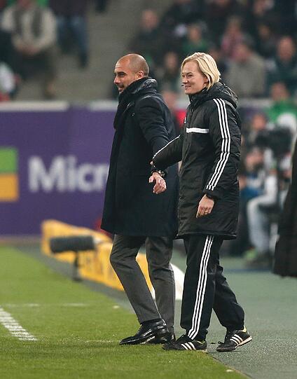 So hitzig debattierten Pep Guardiola und Bibiana Steinhaus.