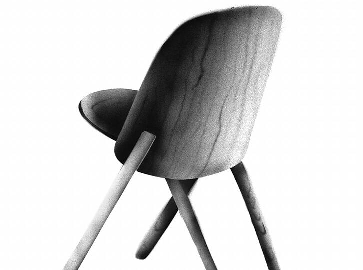 "This Sidechair" (2013) des Münchner Designers Stefan Diez - hergestellt von E15.